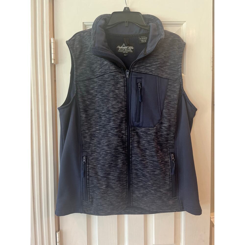 Panhandle Slim Powder River Vest Men Large Utility Neutral Fall Outdoor Hiking